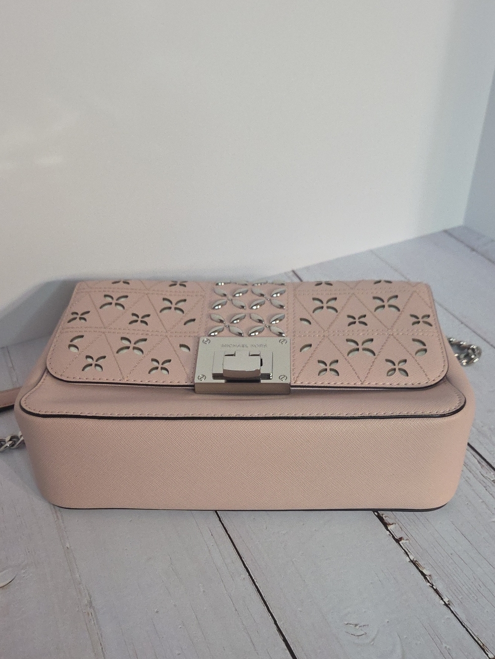 Michael Kors Tina Medium Shoulder Flap Bag - Picture 7 of 13